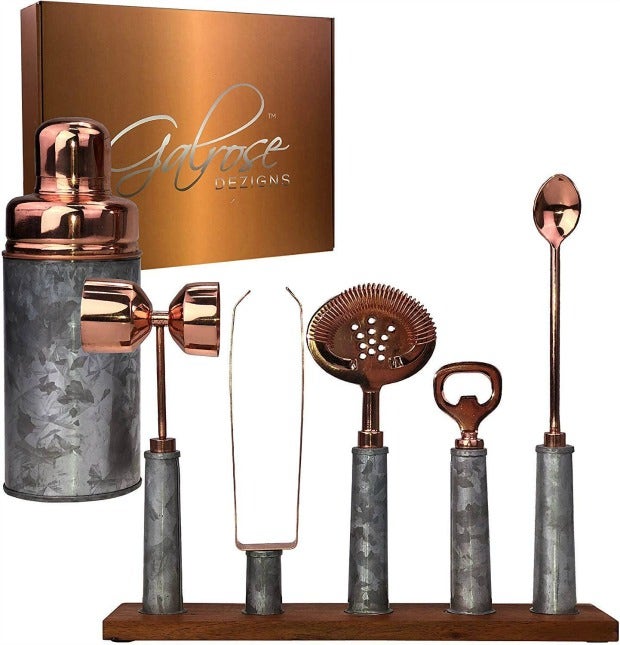 GALROSE Cocktail Shaker Set in Rose Gold