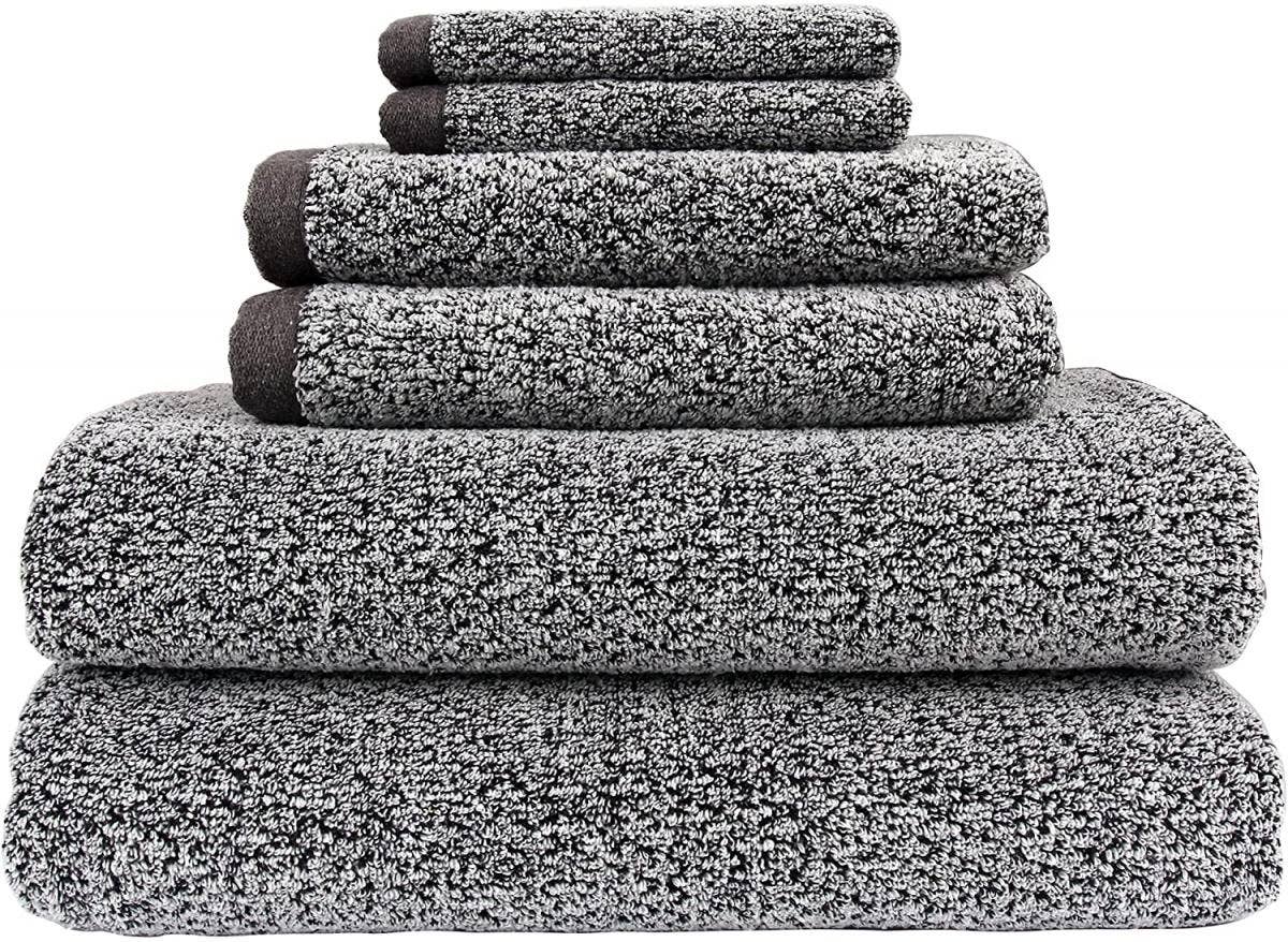Everplush Diamond Jacquard Towels 6 Piece Bath Towel Set
