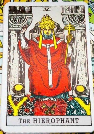 the hierophant tarot card