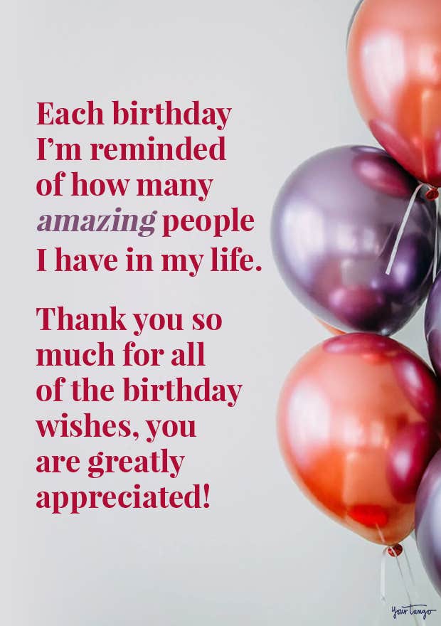 thank you for birthday wishes