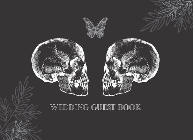 halloween wedding ideas guest book