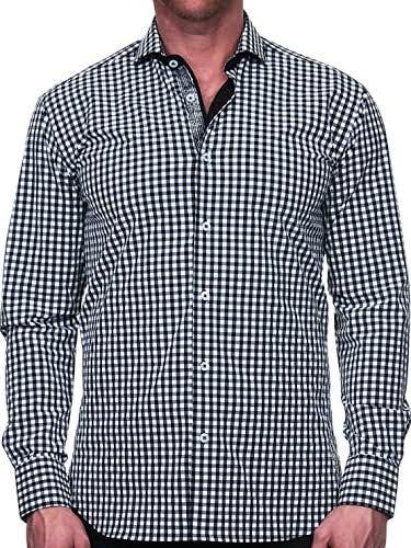 Maceoo Mens Designer Dress Shirt