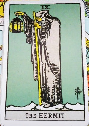 the hermit tarot card