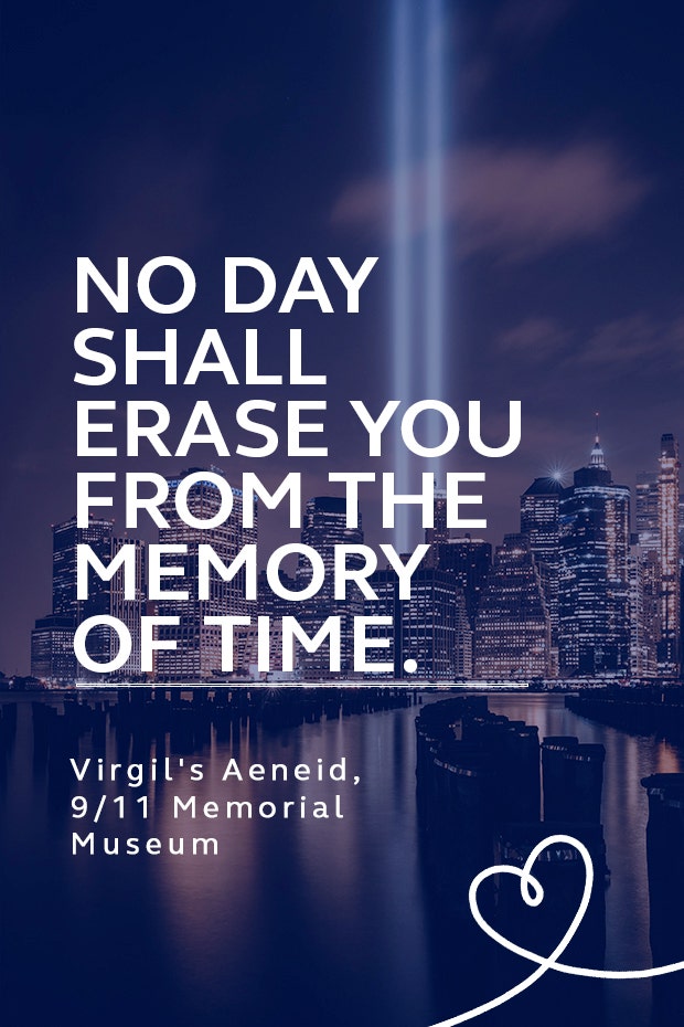 quote from Virgil&#039;s Aeneid in honor of 9/11