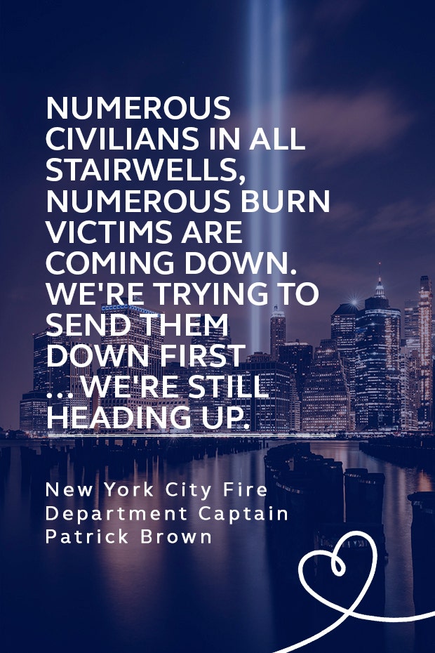 9/11 quote from NYFD Captain Patrick Paddy Brown