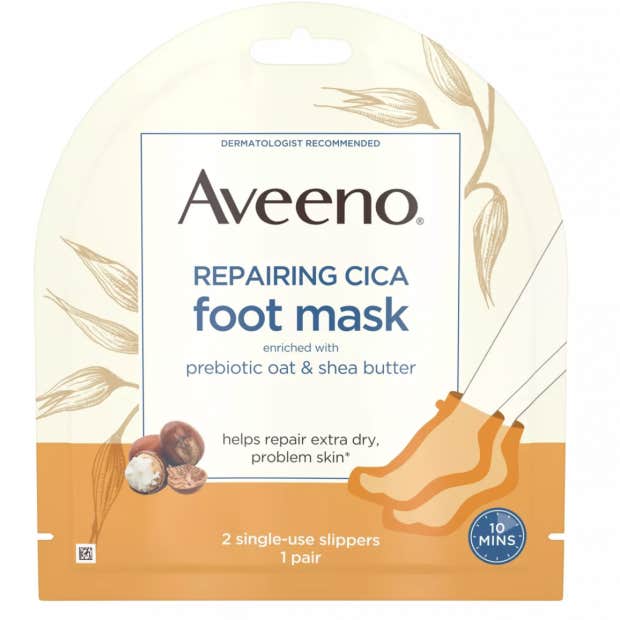 Aveeno Repairing Cica Moisturizing Foot Mask