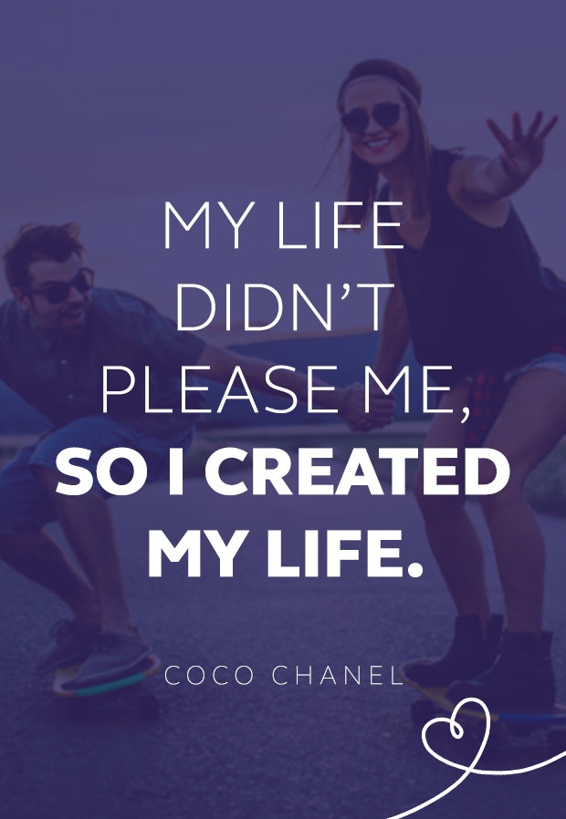 Coco Chanel quote about life
