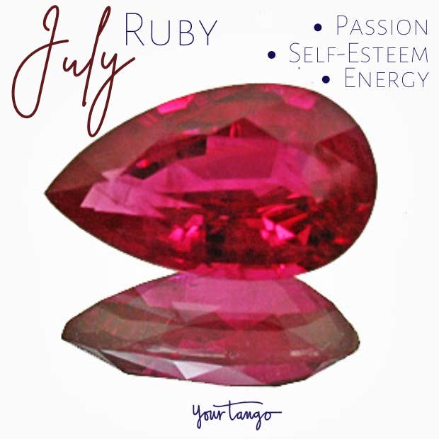 July birthstone ruby meaning