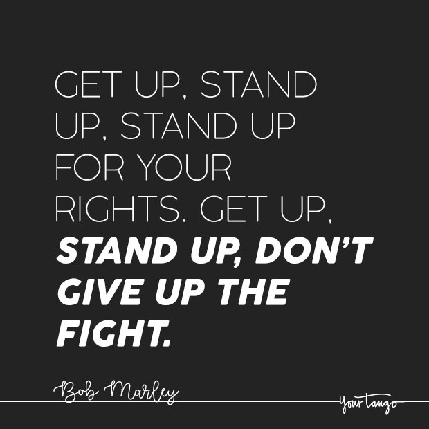 Bob Marley quote about fighting for what you want
