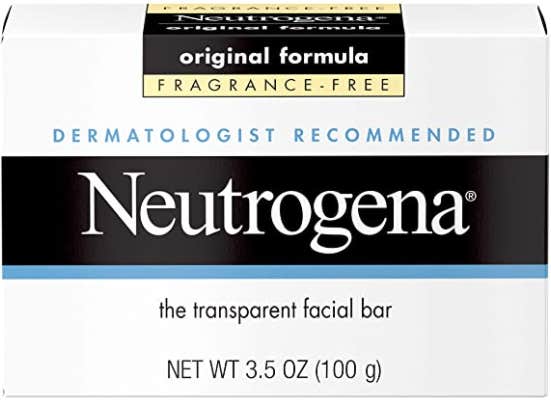 neutrogena original fragrance free cleansing bar for soap brows