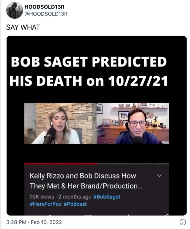 twitter post re bob saget