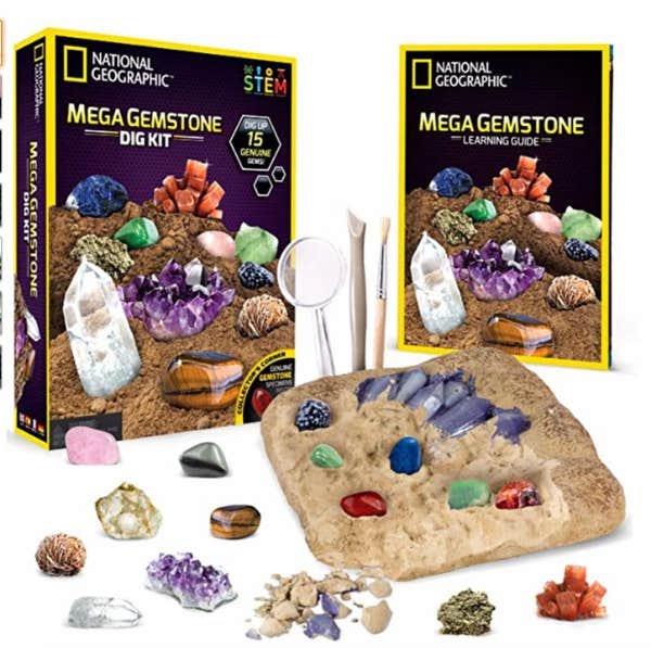 mega gemstone dig kit / last minute christmas gifts