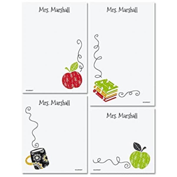 teacher christmas gifts / notepad set