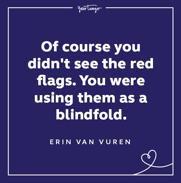 Red Flag Quote Blindfold