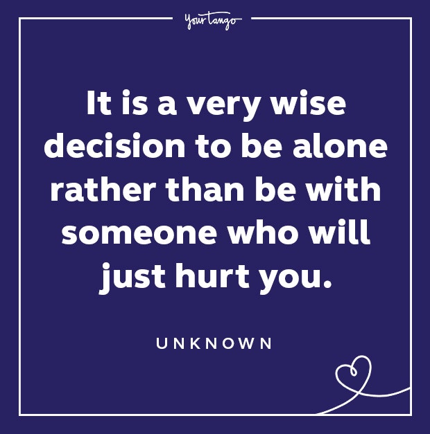 Red Flag Quote Wise Decision To Be Alone