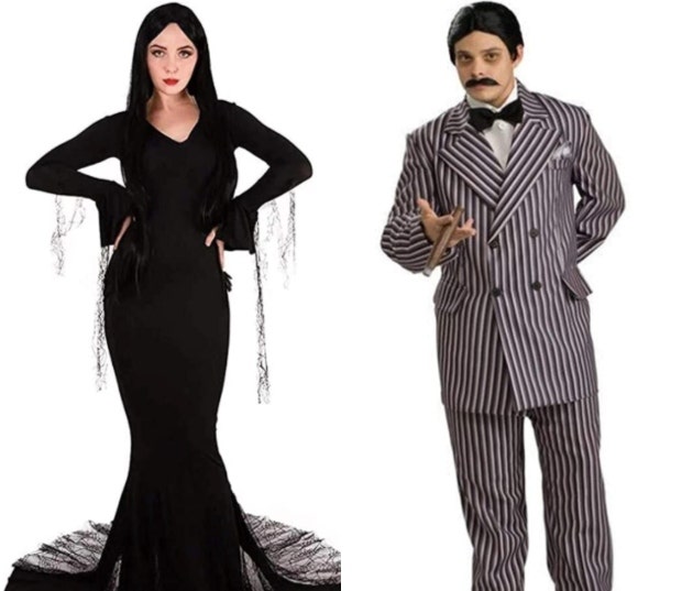 morticia and gomez addams family costume