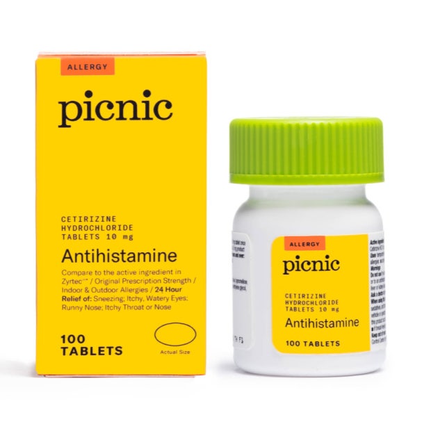 picnic allergy cetrizine