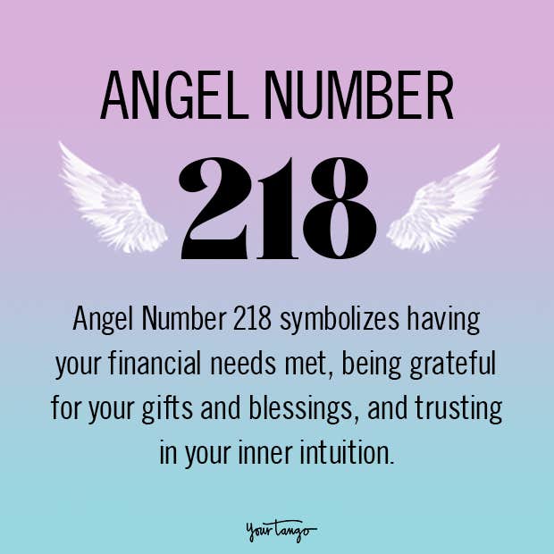 angel number 218 meaning