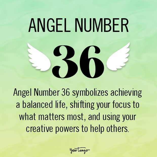 angel number 36 meaning