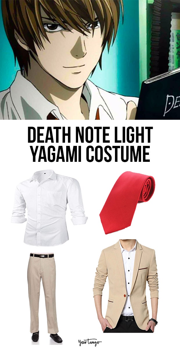 Light Yagami Tan Suit Death Note Costume 
