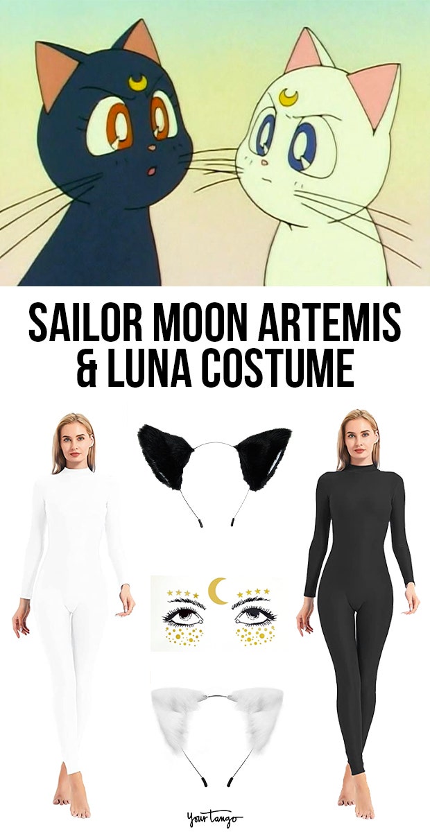 Artemis &amp;amp; Luna Sailor Moon Cat Anime Halloween Costume Ideas