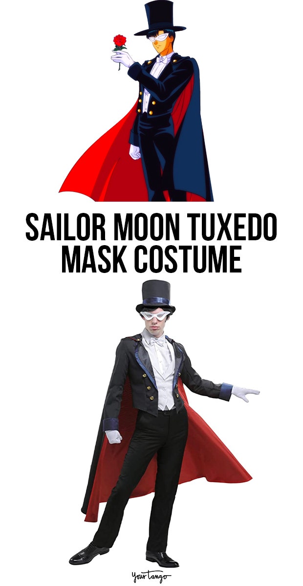 Tuxedo Mask Mamoru Chiba Black Transformation Costume