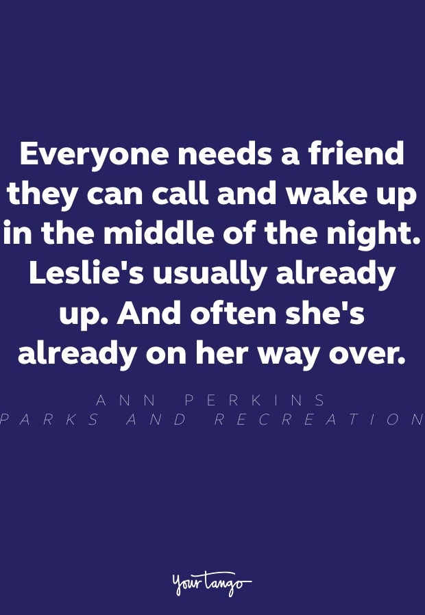 ann perkins friendship quote parks and rec