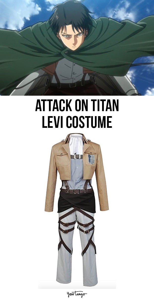 Levi Ackerman Survey Corps Uniform Halloween Costume 