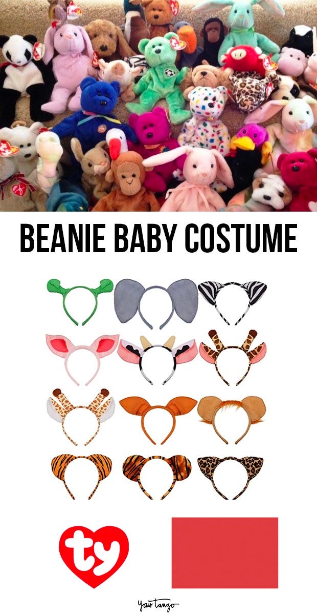 beanie baby last minute halloween costumes