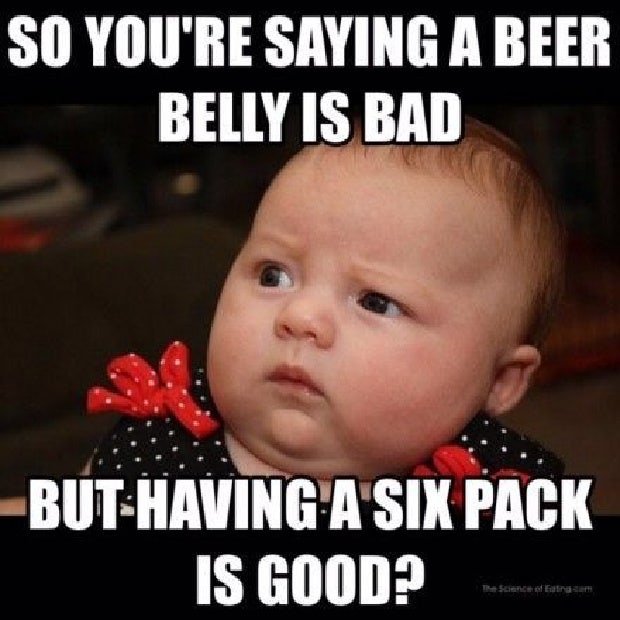 beer memes Beer belly six pack