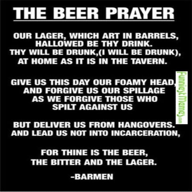 beer memes the beer prayer