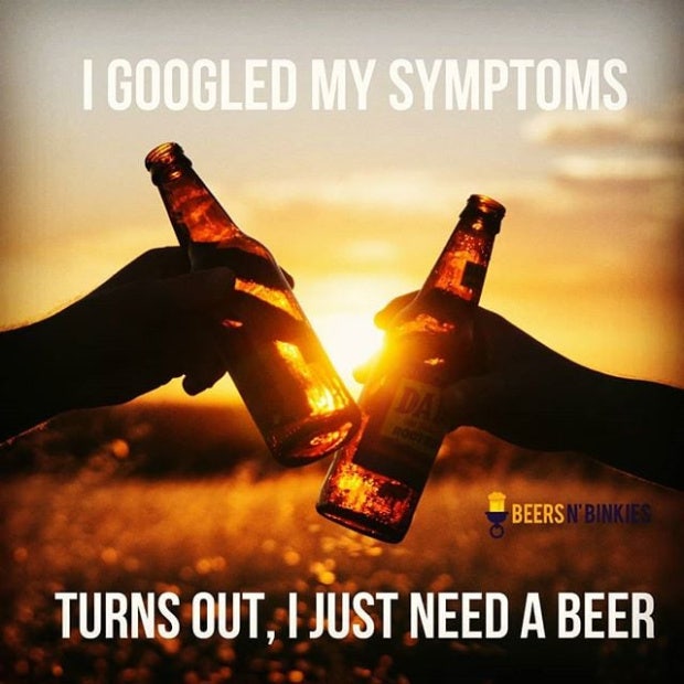 beer memes googled my symptoms