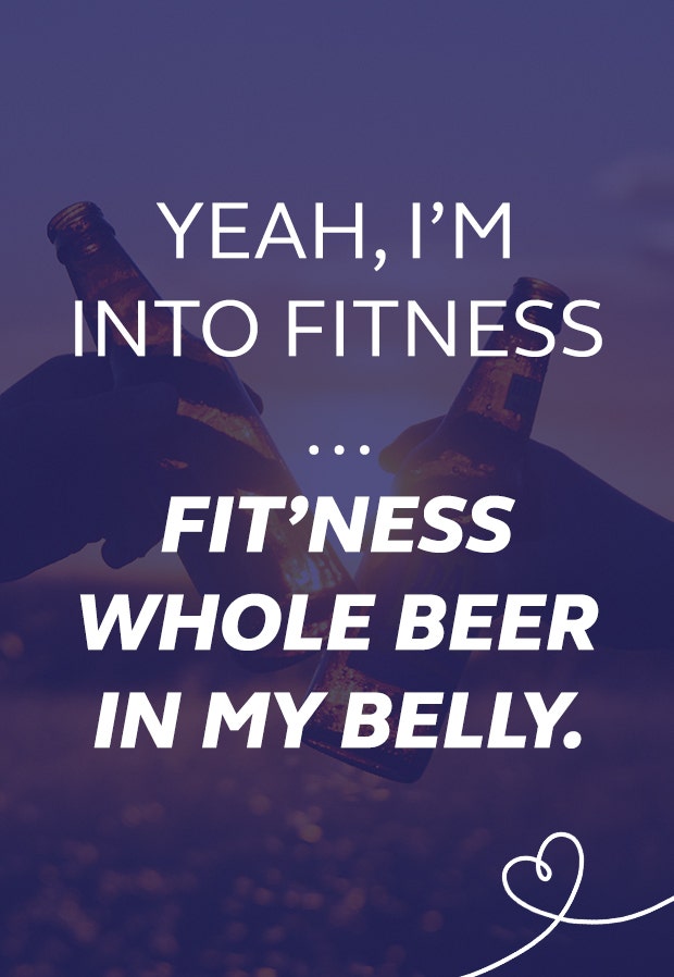 beer memes into fitness