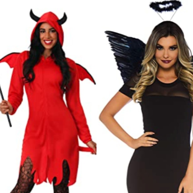 angel and devil best friend halloween costumes
