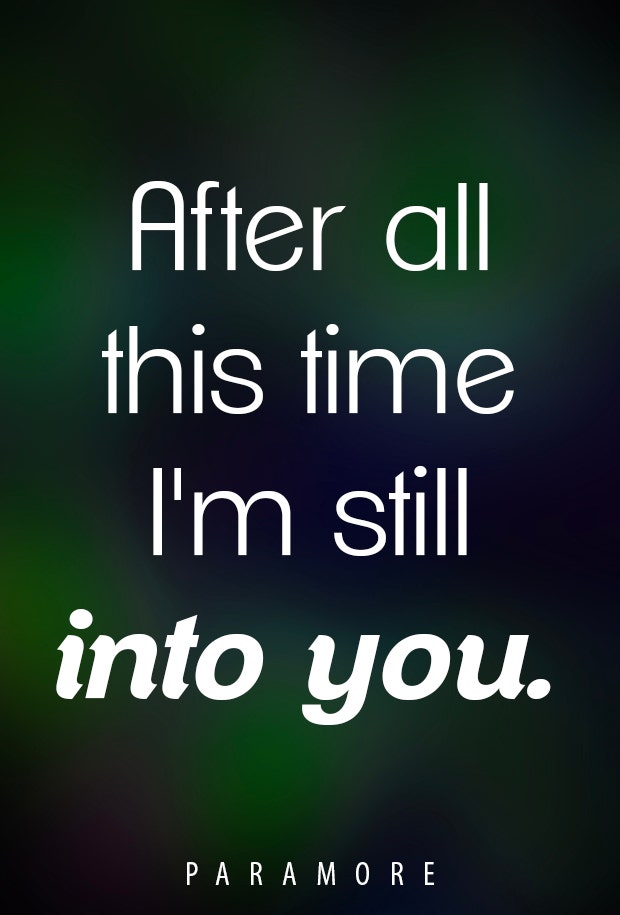 paramore still into you lyrics