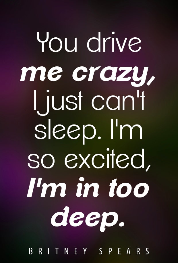 britney spears you drive me crazy lyrics