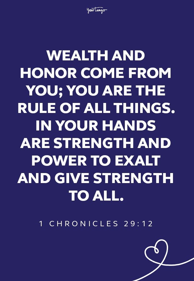 1 Chronicles 29:12 healing scriptures
