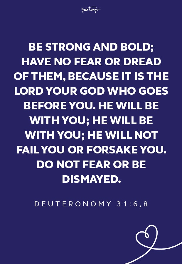Deuteronomy 31:6-8 healing scriptures