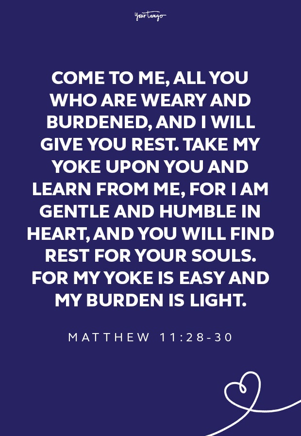 Matthew 11:28-30 healing scriptures