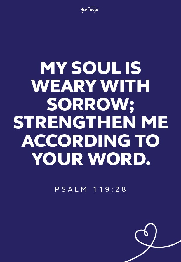 Psalm 119:28 healing scriptures