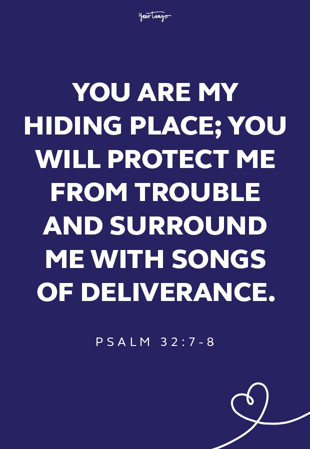 Psalm 32:7-8 healing scriptures