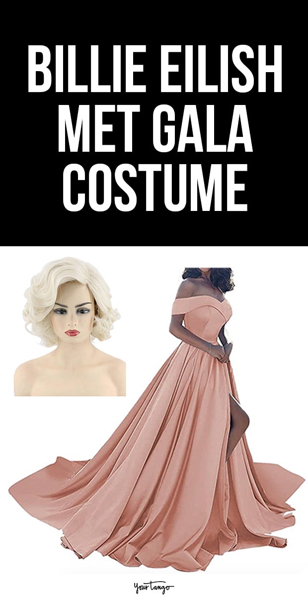 Billie Eilish Oscar de la Renta Pink Dress Marilyn Monroe Halloween Costume