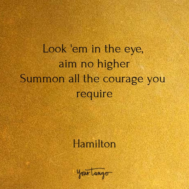 Quotes from Hamilton song lyrics