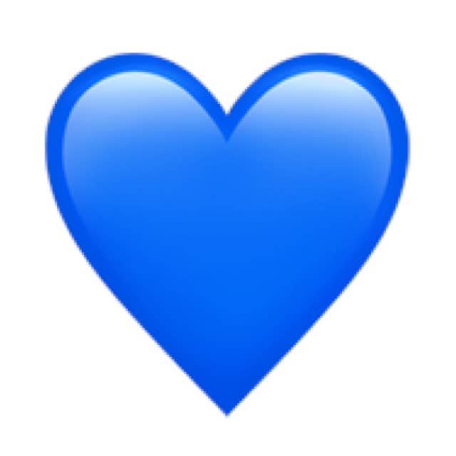 blue heart emoji