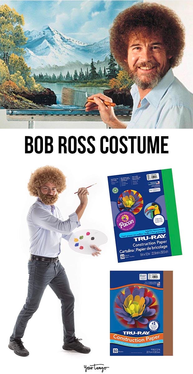 bob ross last minute halloween costumes