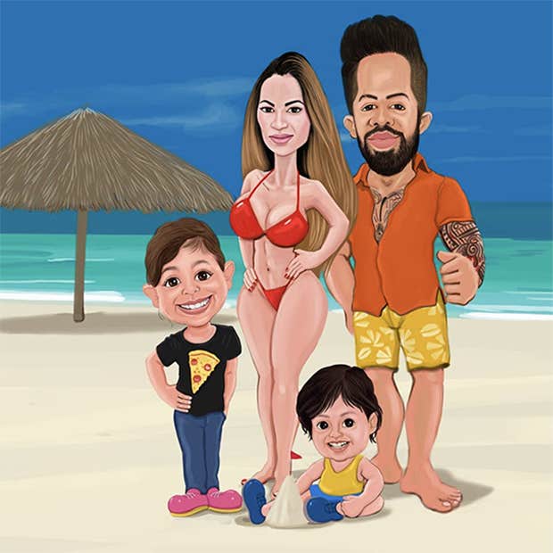 Caricature Master Family Caricature