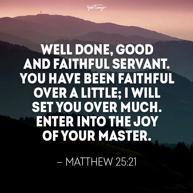 Matthew 25:21 celebration of life quotes