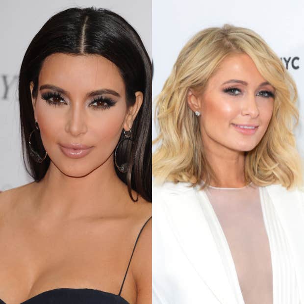 Paris Hilton Kim Kardashian celebs who knew each other before they were famous