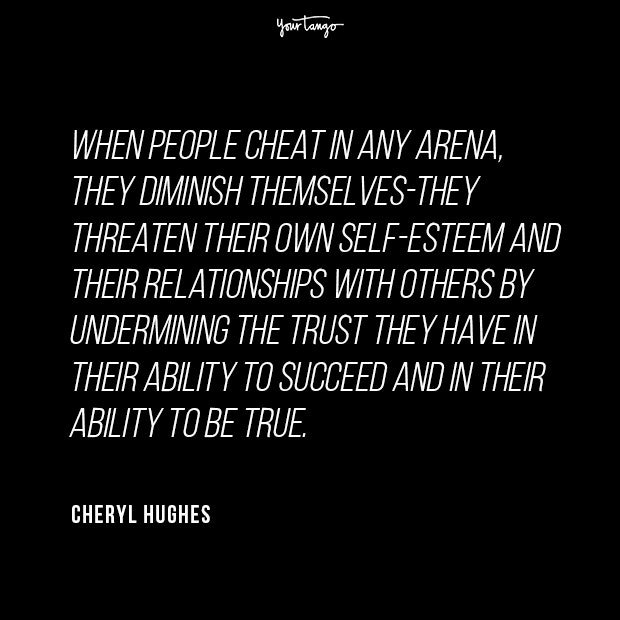 Cheryl Hughes cheating quotes
