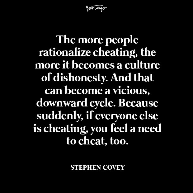 Stephen Covey cheating quotes